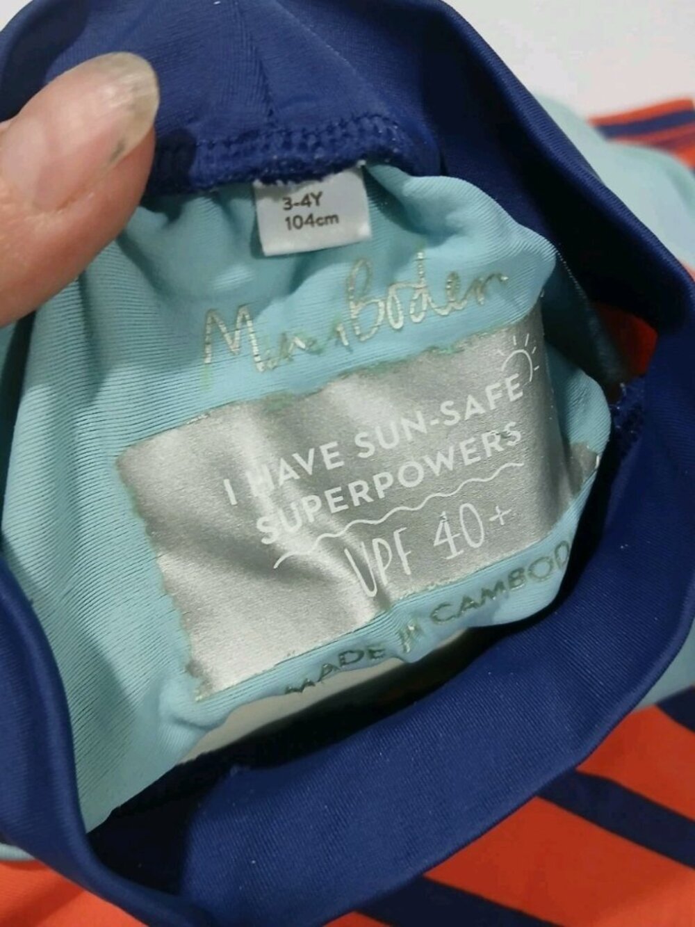 Mini Boden L/S Rash Guard Swimsuit Pants - Picture 5 of 11